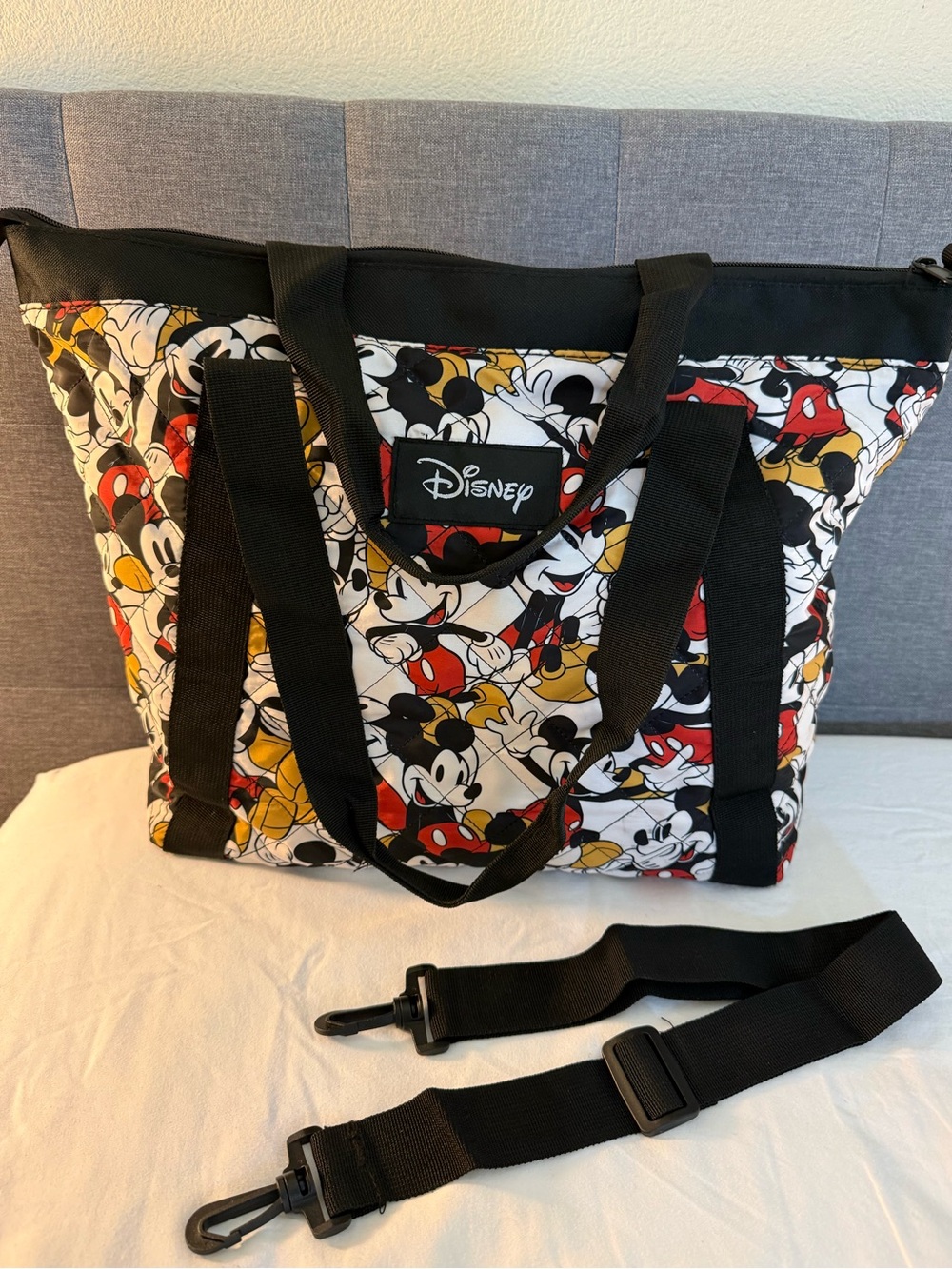 Disney Quilted Mickey Mouse Tote Bag